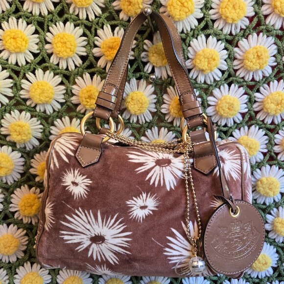 Juicy Couture Handbags - Juicy Couture Brown Poinsettia Handbag